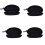 4X Schwarz Reissverschluss Brillenetui 1