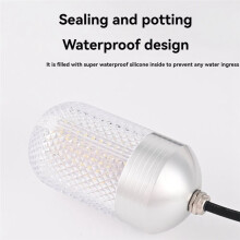 Unterwasser-Angellampe 80W 12-24V Hochleistungs-LED-Unterwasserlampe Zur Fischanlockung für Stege, Boote oder Kajaks