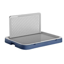 Anti- Pet Dog WC Toilet - Baffle Design with Removable Net Puppy Potty Pan & Practical Cleaning Training Tool B