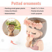 2Pcs Small Fairy Succulent Plant Pot Kit with Drainage Hole 4 Inch Indoor Cactus Pot Unique Cute Flower Vases Decor C