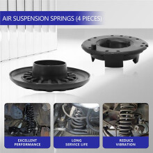 4 PCS Rear Upper/Lower Coil Spring Insulator Kit K160061 K160042 for Grand Cherokee 1999-2004