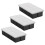 Eight-Compartment Square Silicone Ice Grinding Tool, Large Stackable, with Lid, Suitable for Freezers. 1