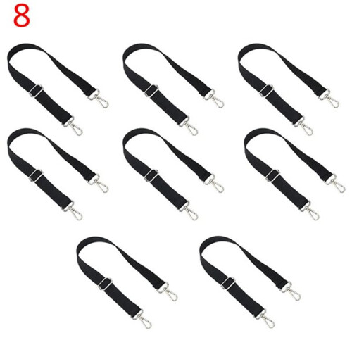 Conjunto de 8 Tiras Elásticas para Patas de Cavalo, com Fechos Giratórios Duplos, Comprimento Ajustável de 60 A 107 cm (24 A 42 Polegadas).