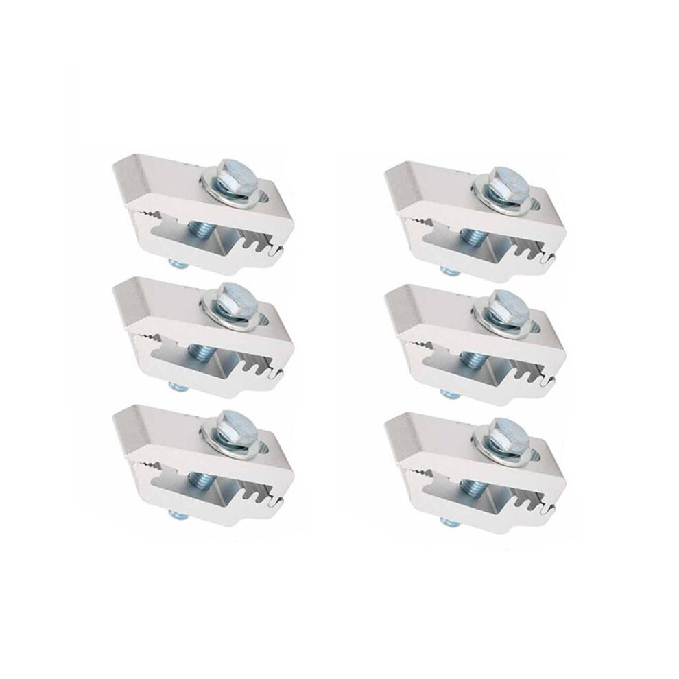 6Pcs Aluminum Truck Bed Mounting Clamps Truck Bed Cover Clamps For Roof Covers Campers Accessories 6032810495398