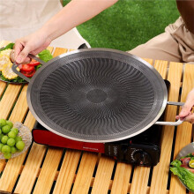 Grillpfanne Aus Edelstahl für Grillabende im Freien, Camping, Grillen, Kompatibel mit Induktionsherden und -Brennern