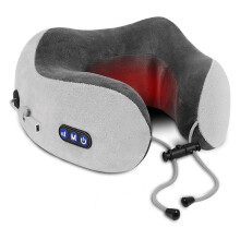 Travel Neck Pillow/Electric Neck Massager with Heating, Memory Foam Pillow for Neck Pain Relief, Neck Support Pillow