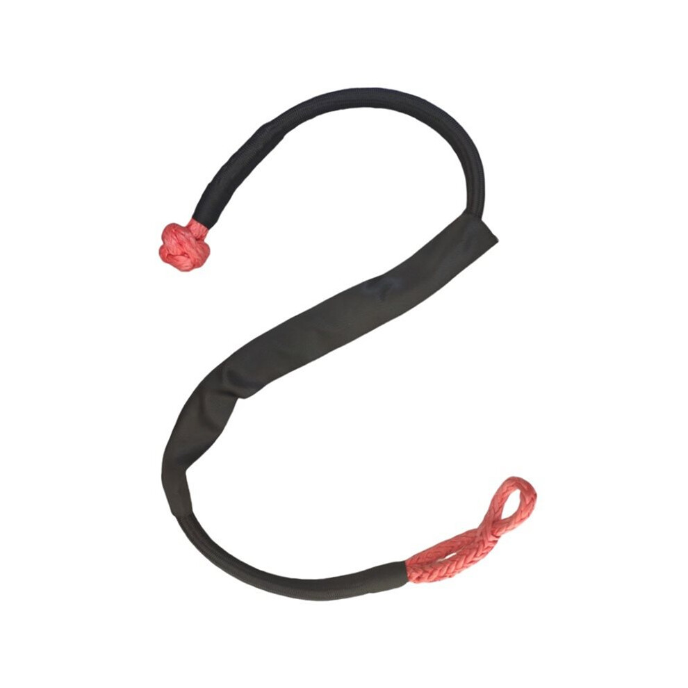 Extended Edition 20T 38,000Lbs Breaking Strength Winch Synthetic Soft Shackle For Sailing Atv Utv Suv Car Recovery Red/Black/Dark 4713211411140