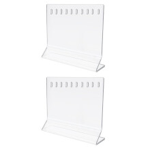 Présentoir en Acrylique pour 10 Leurres de Pêche, Lot de Deux - Idéal pour la Décoration de Magasins et de Maisons