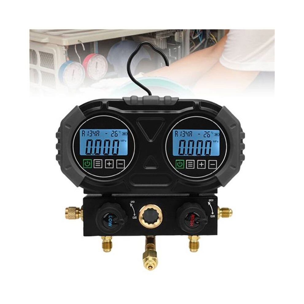 Digital Manifold Gauge Hvac Refrigerant Recharge Pressure Tester 1S Sensor Refresh 0-6000 Kpa Electronic Pressure Tester 6033652690224