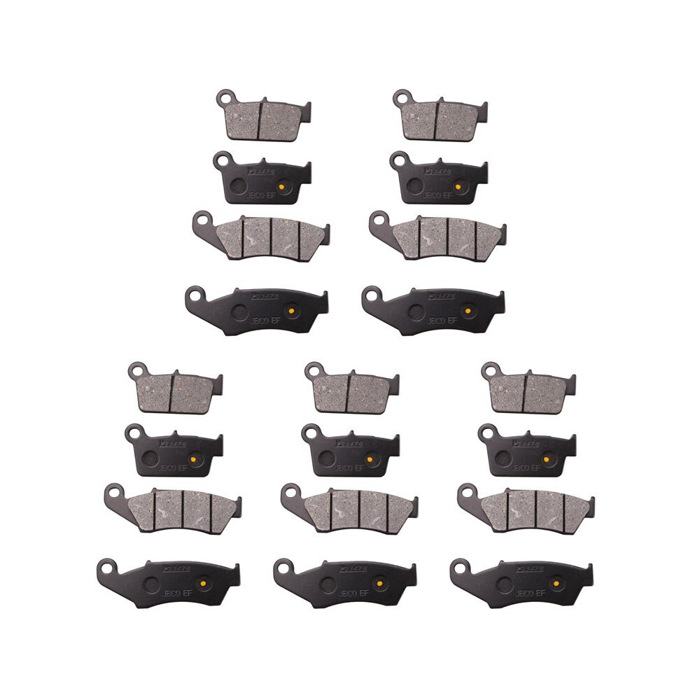 10X Motorcycle Front And Rear Brake Pads Disc Brake Pads For Yz125 Yz250 Yz450 Yz450f 2003-2007 Black 6032533813868