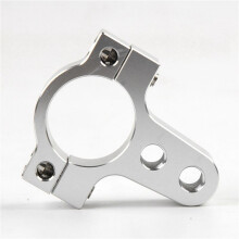 4st 27Mm Aluminium StyrdäMpare Gaffel Ram MonteringskläMma FäSte FotfäSte för Motorcykel Cykel Modifiering Silver
