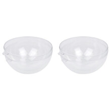 2 Stück Hochzeit Weihnachten Tress Hängen Dekorationen  Transparent Offenen Kunststoff Klar Ornament Kinder Diy Party Lieferungen 10 cm