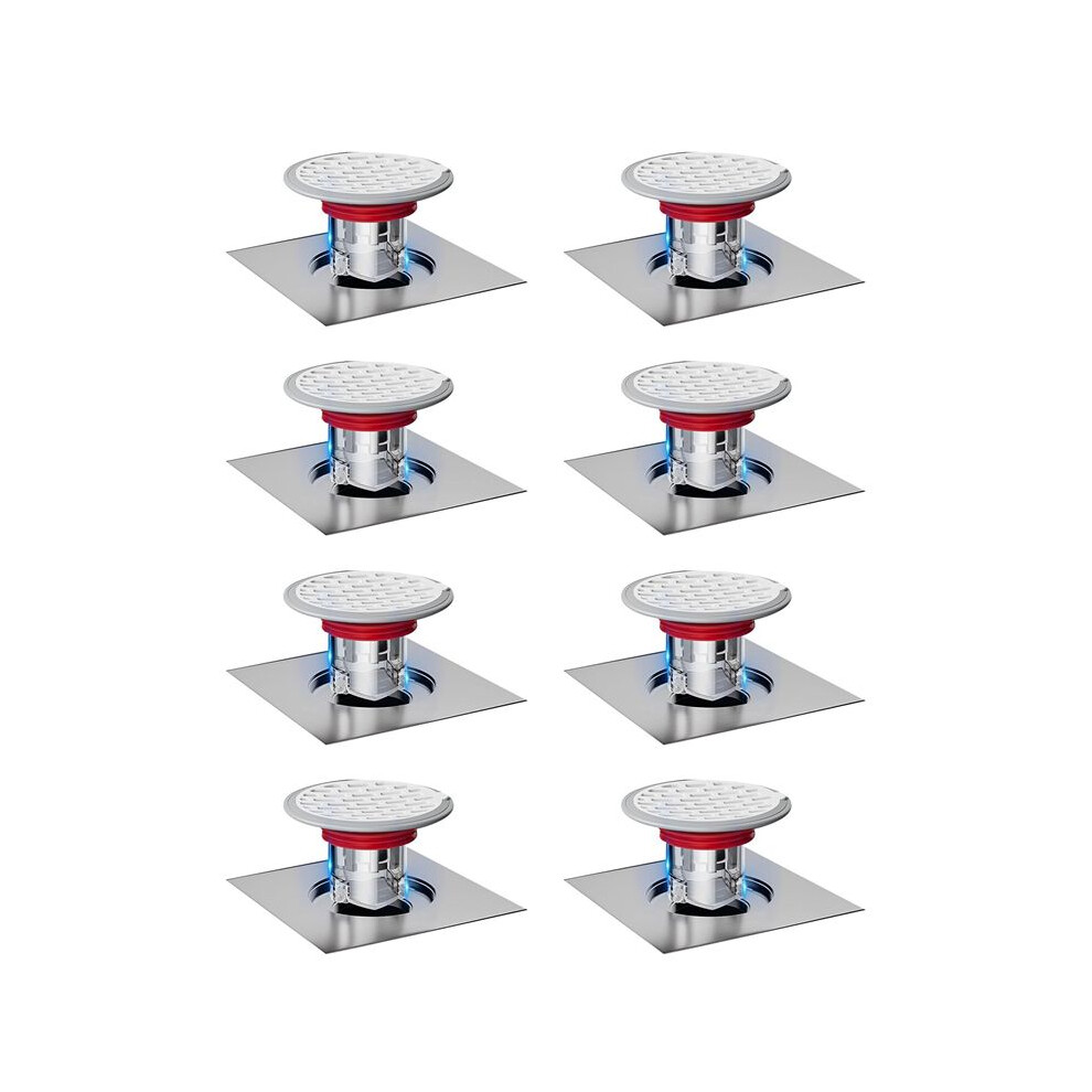 8X Shower Floor Drain Backflow Preventer-One Way Valve, (Installation Caliber: 32-75Mm/ 1.26-2.95 In) 6031559349429