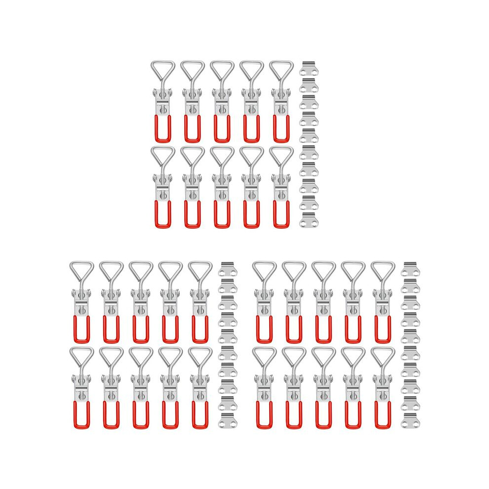 30Pcs Toggle Clamp, 304 Stainless Steel Pull Hasp Latches, Quick Release Hand Tool Toggle Clamp 6033977941704