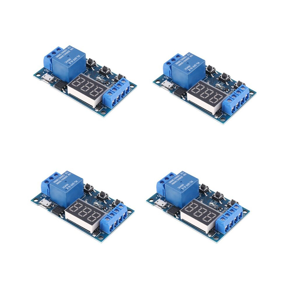4X Hw-521 Digital Delay 1 Way Relay Trigger Cycle Timer Delay Circuit Board Timing Control Module 4711037238163