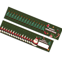 30Pcs Christmas Gift Coupons Tickets  Scratch Off Prizes-Green
