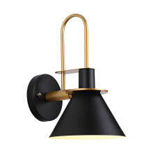 Eenvoudige ijzeren wandlamp slaapkamer woonkamer moderne-Zwart