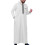 Robe musulmane décontractée pour hommes, ample, manches-Blanc XL 1
