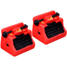 2Pcs Miniature Home Appliance Figurines Dollhouses-typewriter