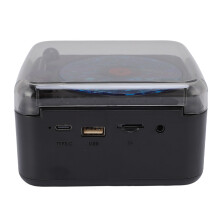 Plattenspieler Lautsprecher 1200mAh USB BT5.4 Schwarz