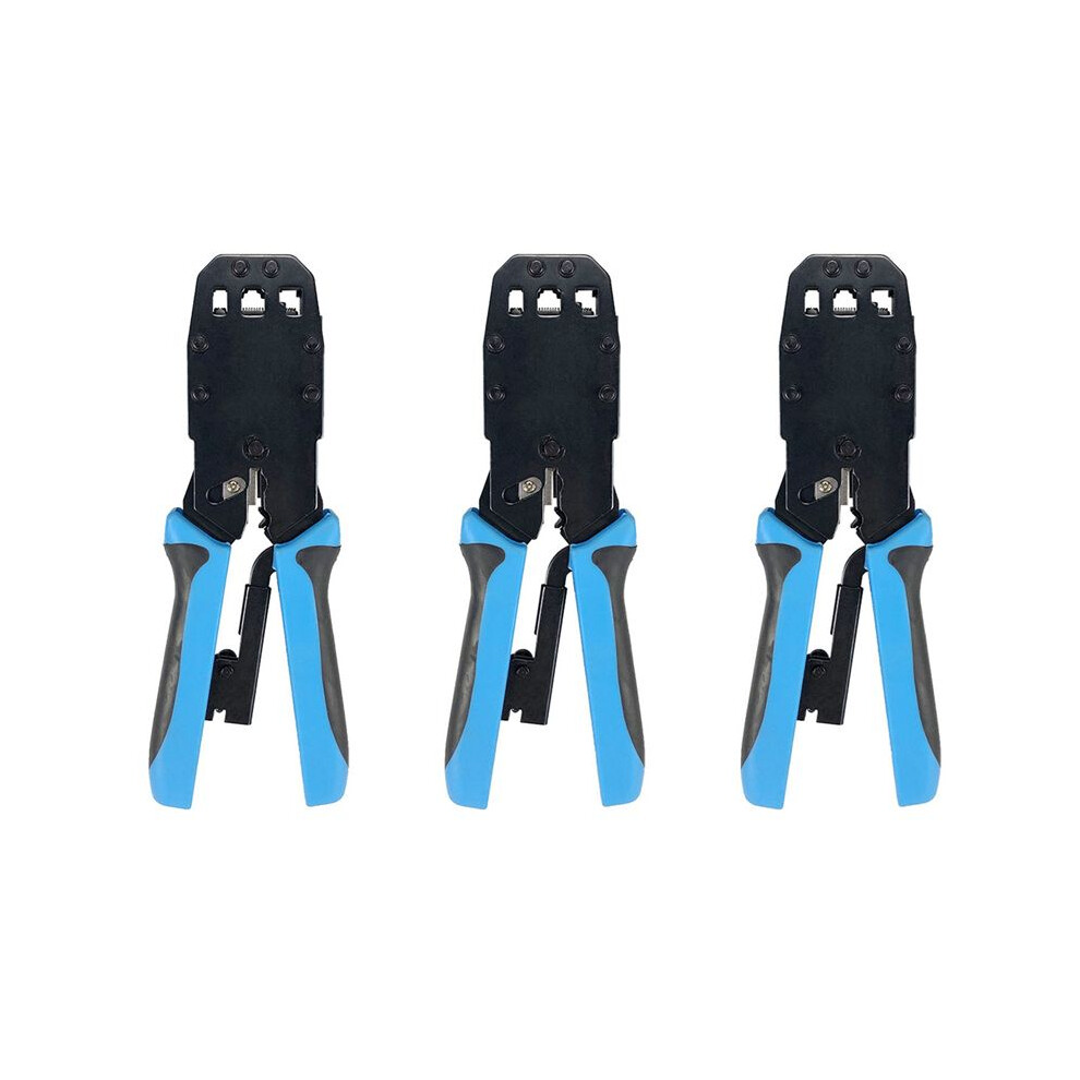 3X Rj45 Network Crimper 10P 8P 6P 4P Crimping Tools Stripper For Rj45 Rj11 Rj12 Rj50 Connector Ethernet Cable 6033664548254