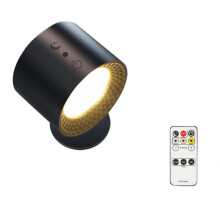 USB-Uppladdningsbara LED-Lampor med Fjärrkontroll 3 Färgtemperaturer Ljusstyrka Dimbar 360 Roterbar Magnetisk Installation B