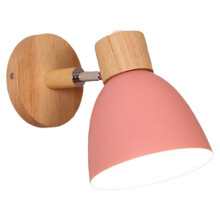 Modern LED Vägglampa Minimalistisk Järn Dekorativa Lampor för Sovrumsgång Restaurang Inomhusbelysning Rosa