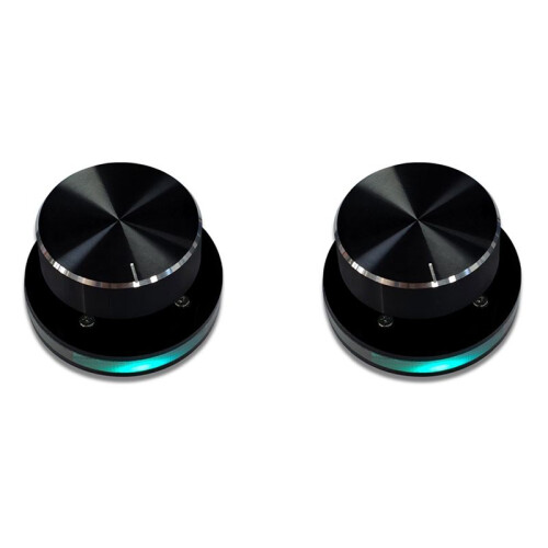 2X USB Volume Controller Computer USB Volume Adjustable Controller Support Shortcut Keys Customizable with RGB