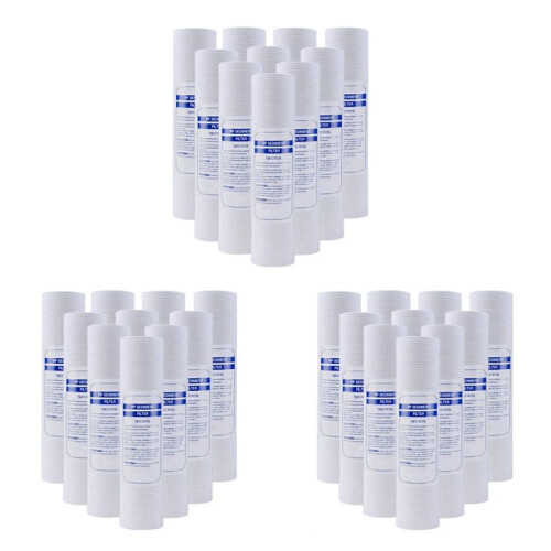 30 ST Universal Vattenfilter PP Bomullsfilterpatron Sedimentvattenfilter Polypropenmaterial, 1 Mikrometer