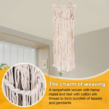 Chandelier Boho Decor Hand-Woven Charm Macrame Wall Hanging Home Bunk Home Decoration Lamp Shade Mandala