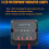 Solar Charge Controller 10A 12V, Waterproof Portable Intelligent Solar Panel Controller for AGM, Gel & Lithium Batteries 6