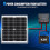Solar Charge Controller 10A 12V, Waterproof Portable Intelligent Solar Panel Controller for AGM, Gel & Lithium Batteries 7