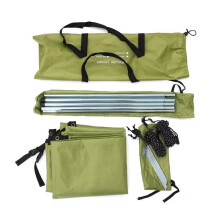 Abrigo de Carro Portátil Sombra Camping Side Car Roof Top Tenda Anti-UV Sunshade Waterproof Awning Parasol Rain Canopy, Verde