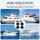 4 Pack Scupper Flapper Replacement Kit Boat Scupper Drain Valves Boat Scupper for Boat Hull Flapper Repair Kit 2