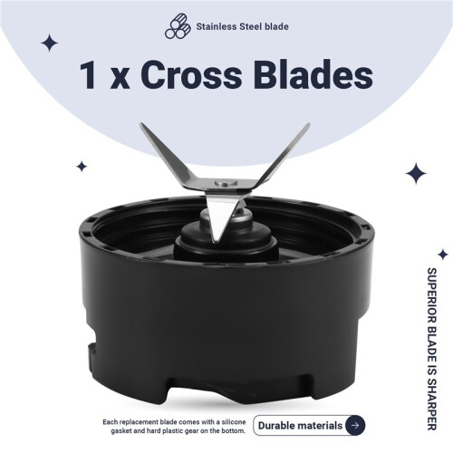 Accessorio Blend Compatibile per  BLSTPB, per BLSTPB2 Blend 250W Portacoltelli Juicer Cup, Nero 1