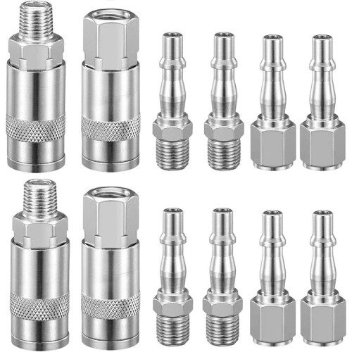Luchtcompressor, 1/4 Inch BSP Luchtslangfittingen, Koppelingen, Aansluitpluggen, Luchtslangconnectorenset
