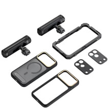 Dual Handheld Phone Cage Kit Full Cover Back Case for 17 Pro / 17 Pro Max Quick Release 17 Pro Max