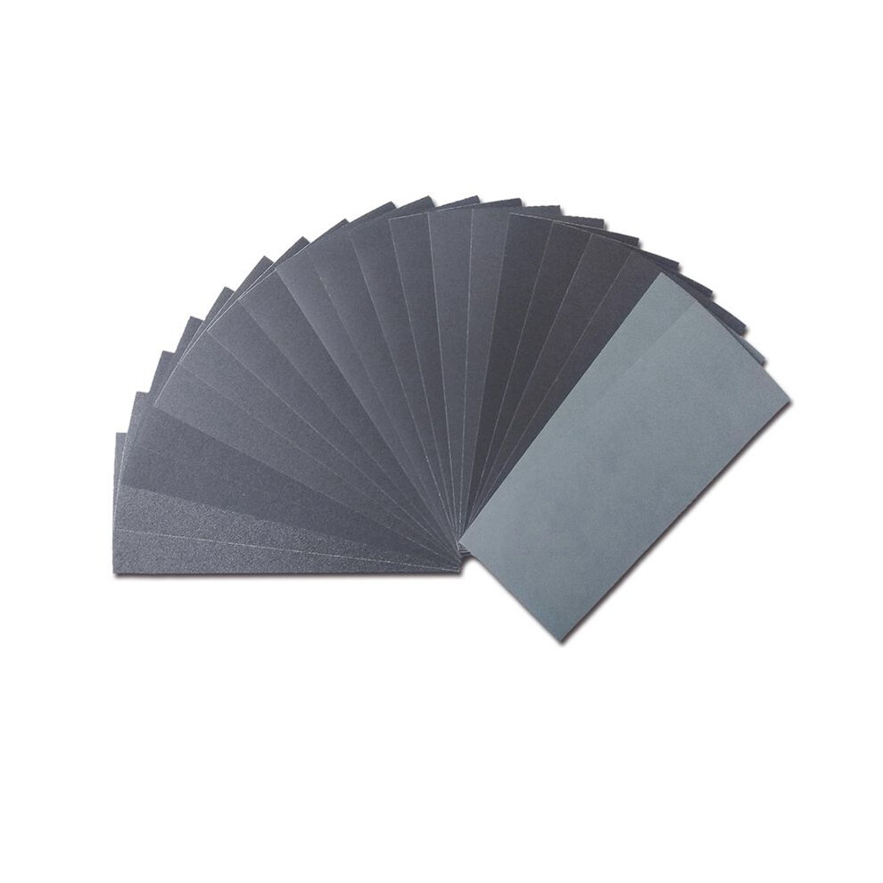 Sandpaper Variety Pack, 20Pcs Sand Paper Assorted For Wood Metal Sanding, Wet Dry Sandpaper Sheets 9 X 3.6 Inch 4711824199356