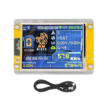 678KH/S NMMiner NerdMiner Bitcoin Crypto Solo Miner 2,8 Inch  Display NerdMiner Geüpgraded 678KH/S Harshrate