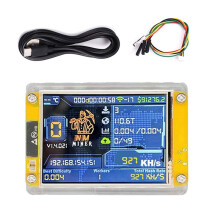 930KH/S NMMiner NerdMiner 3.5 Pollici  Display Bitcoin Crypto Solo Lottery Miner Harshrate NerdMiner Aggiornato
