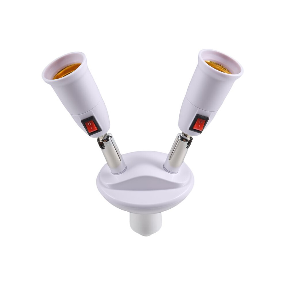360 Degree Adjustable - 2 In 1 E27 Splitter Socket Adapter. E27 Standard Led Bulb Socket Adapter 6033986727726