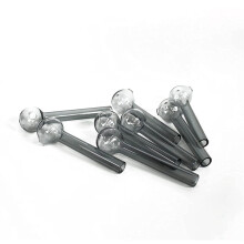 8 Pieces of Gray Reusable Glass Oil Lamp Burners
