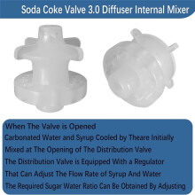 6 Stuks voor LEV Soda Coke Valve 3.0 Diffuser Interne Mixer, voor Cola Machine Vervanging Reparatie Klep Montage 28368