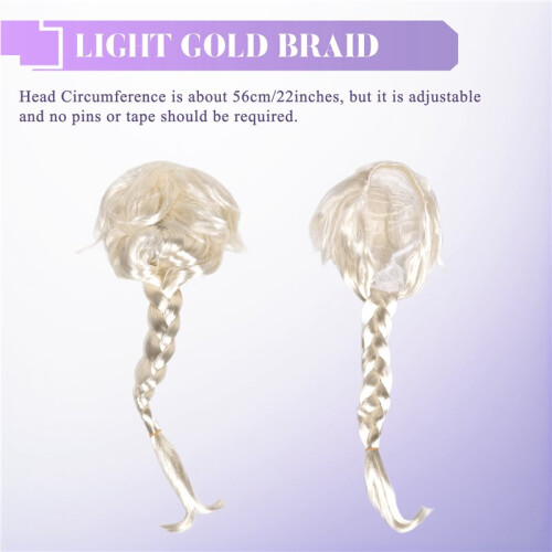 Beautiful Adult Wig light gold Braid Dressing 1