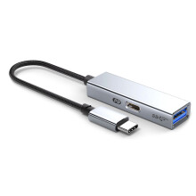 HUB USB 3.2 Type-C 5 Gbit/S 60 W PD Charge, Adaptateur OTG, - Convertisseur USB Vers Type-C Haute Vitesse Gris