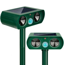 Solar Ultrasonic in Repellent Rat, Squirrel, Deer, Raccoon, Skunk, Rabbit, Mole,Waterproof with Motion Detector