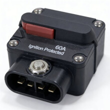 60AMP Circuit Breaker for Boat Trolling, Manual Reset, Water Proof, 12V-24V
