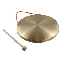 Percussion D'OpéRa de Chapelle de Cuivre en Laiton de Gong de Main de 22Cm avec le Marteau Rond de Jeu