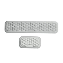 Low Rebound Muis Pols Ondersteuning Pad Polssteun PU Antislip Basis Ergonomische Muismat Honingraat Massage Creatief