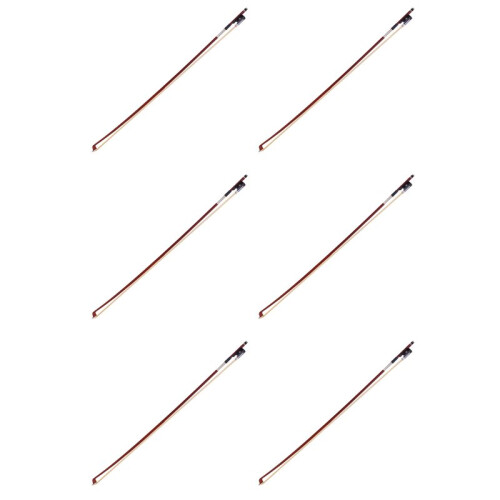 6X Black Octagonal Bow Children Playing Durable Violin Bow Musical Instruments 4/4 Portable Learn Practice Bow